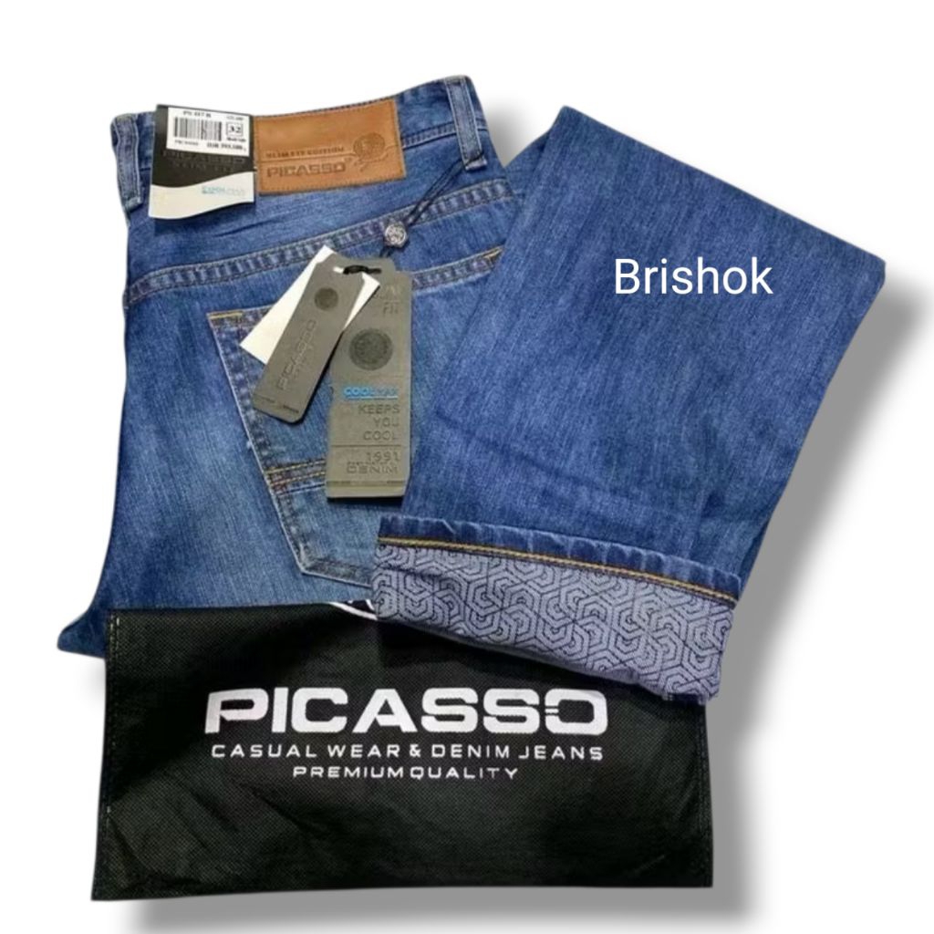 Celana Jeans Pria Picasso Denim Celana Panjang Premium