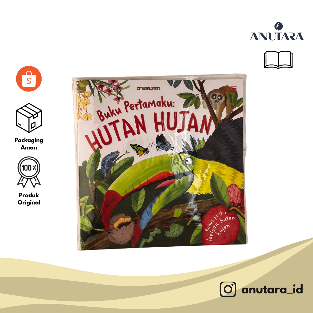 Buku Pertamaku: Hutan Hujan Buku Belajar Anak | Buku Edukasi Anak | Belajar Anak