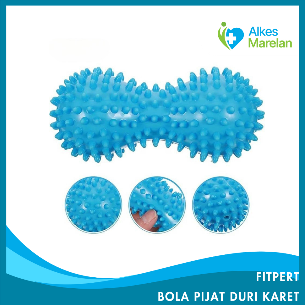 FITPERT Bola Pijat Duri Karet Terapi Akupuntur Peanut Massage Ball / Bola terapi / Bola duri
