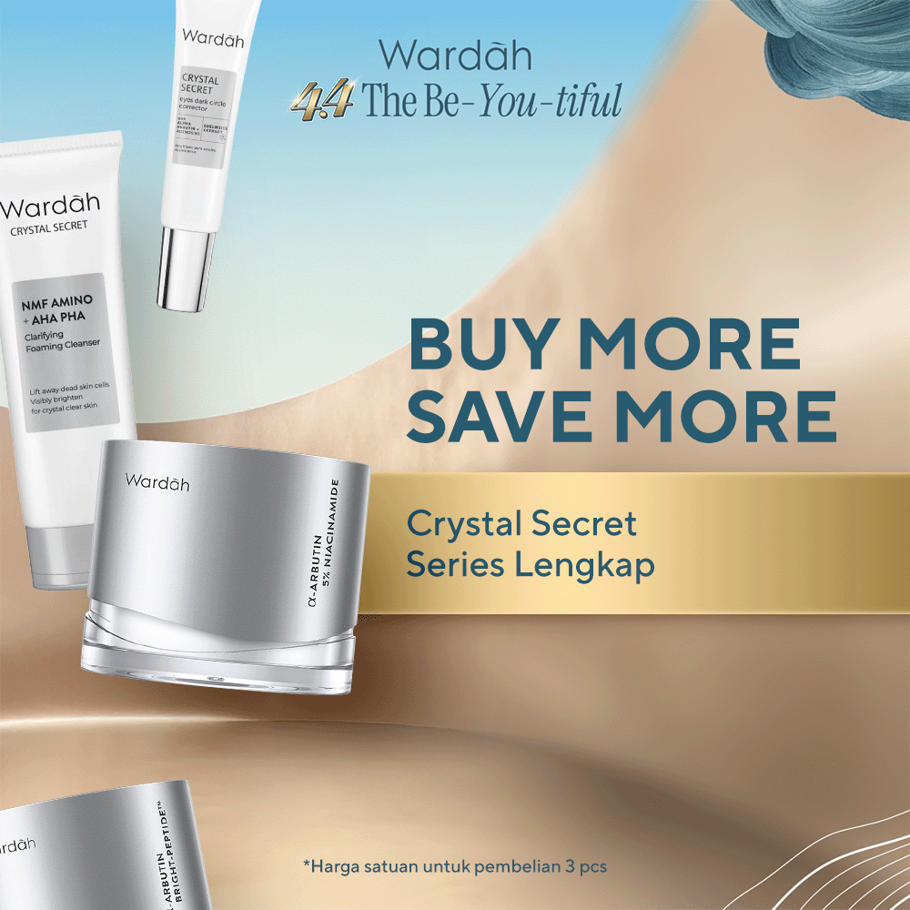 WARDAH Crystal Secret Series Lengkap - Menyamarkan Flek dan Bekas Jerawat, Perawatan Kulit Wajah Seb