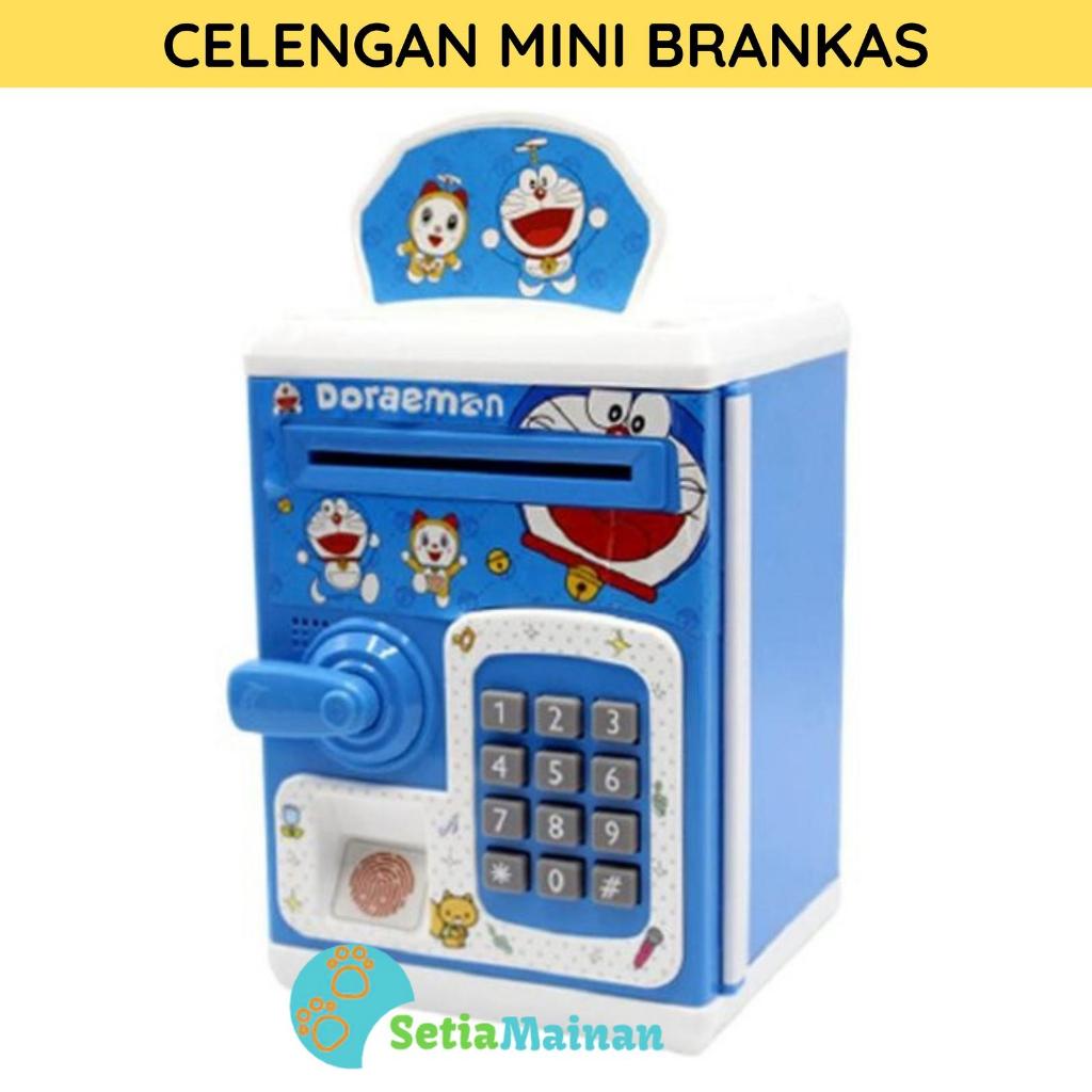 Mainan Anak Celengan Mini Atm Brankas Sidik Jari Fingerprint Simpan Uang Tabungan | mainan edukasi
