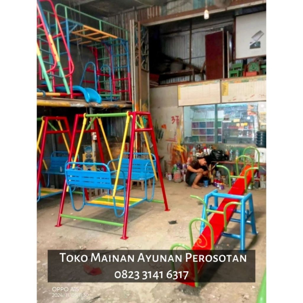 Jungkat - Jungkit - Jungkitan - Spring Rider - Playground Jungkat Jungkit - Playground Jungkitan - M