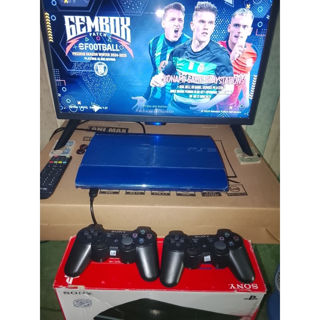 ps3 superslim + tv animax 25inch