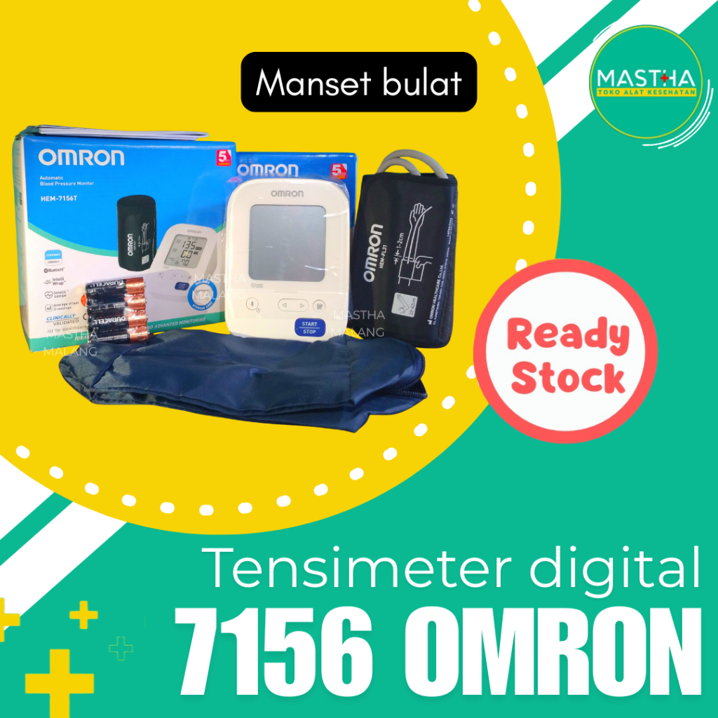 *Mastha Malang* Tensi Omron HEM 7156 / Omron Blood Pressure / Tensimeter Digital Manset Bulat