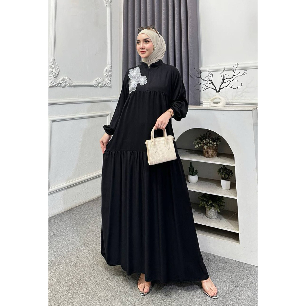 Karina Gamis Ld 120cm Bahan Rayon Twill Busui Friendly