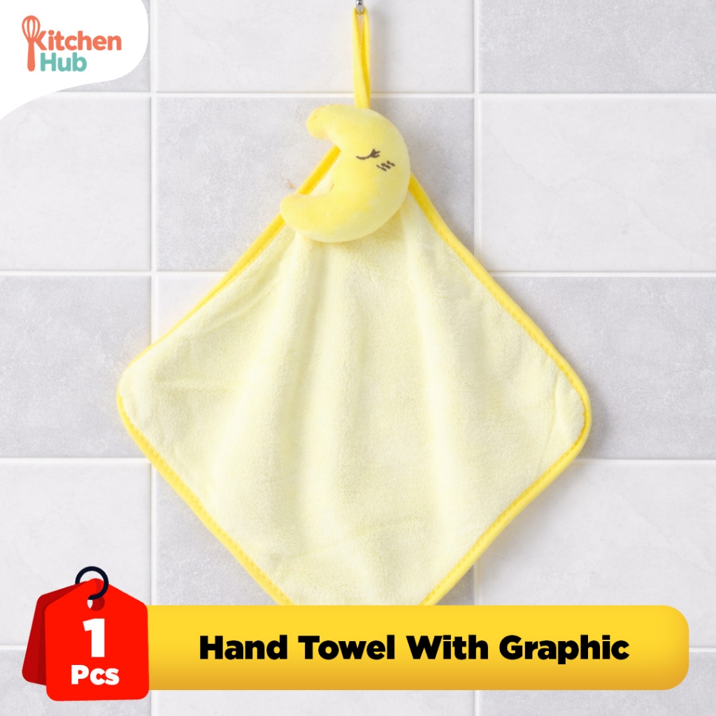 KITCHEN HUB - Hand Towel Handuk Lap Tangan Gantung Karakter Kamar Mandi Toilet & Dapur Estetik