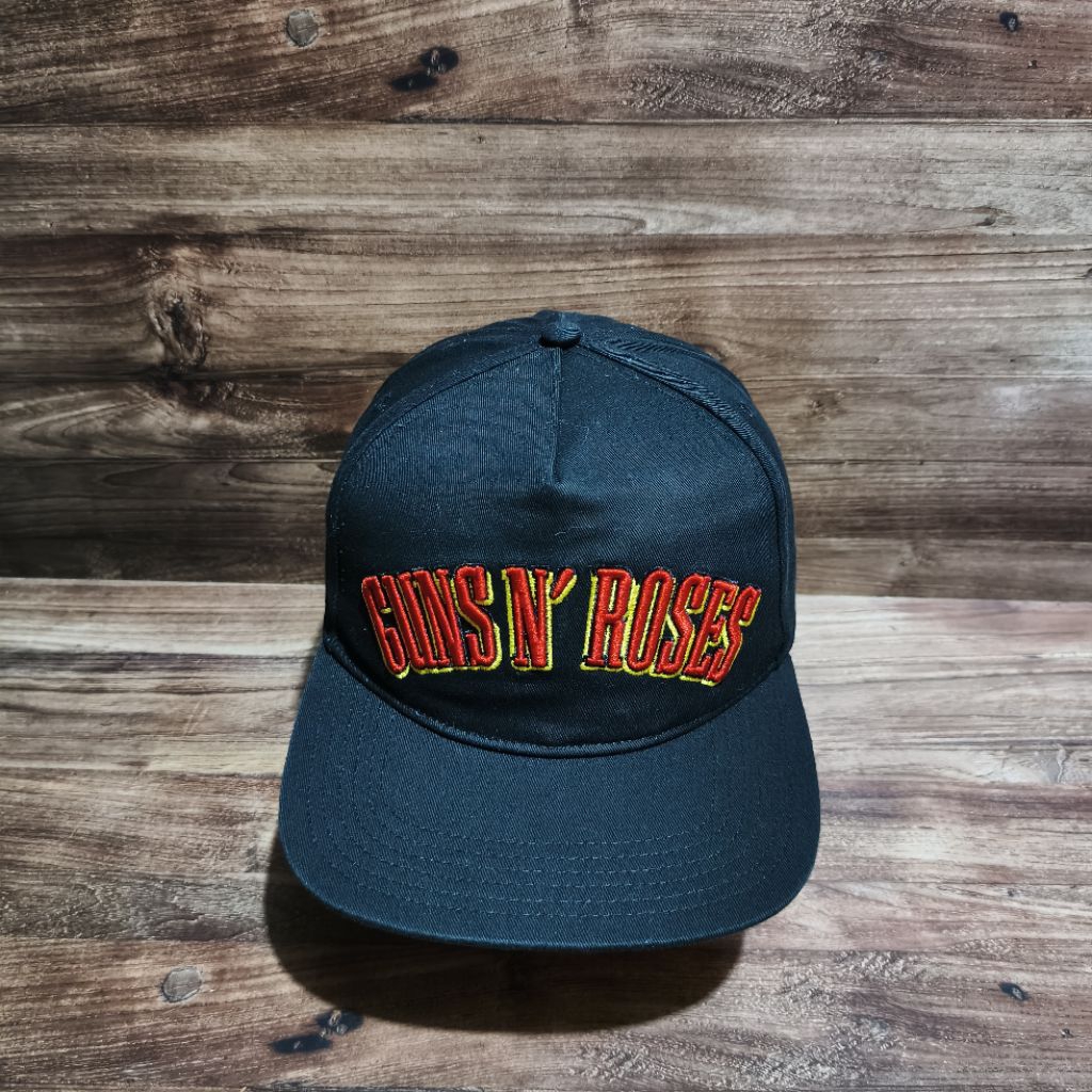 topi snapback guns n roses logo black