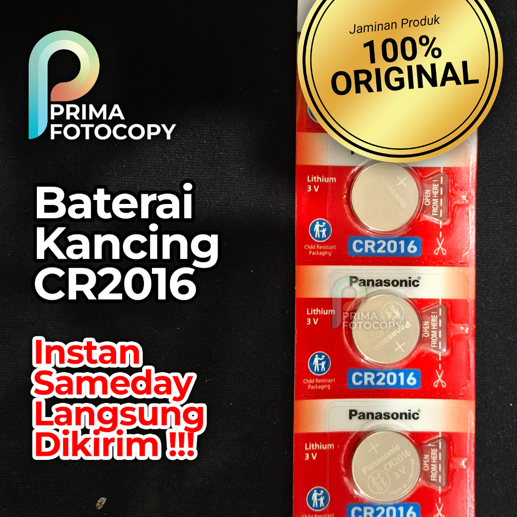 Baterai Kancing CR2016 cr 2016 Original battery batrai CMOS Komputer Kalkulator Remote mobil remot m