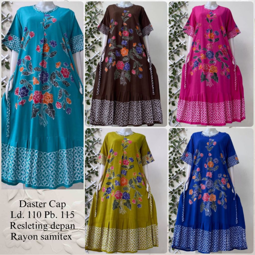 Daster anyelir yasmin LD 110 115 cm rayon candi mekar samitex mahda tulip Nagita tisa rosa dress umb