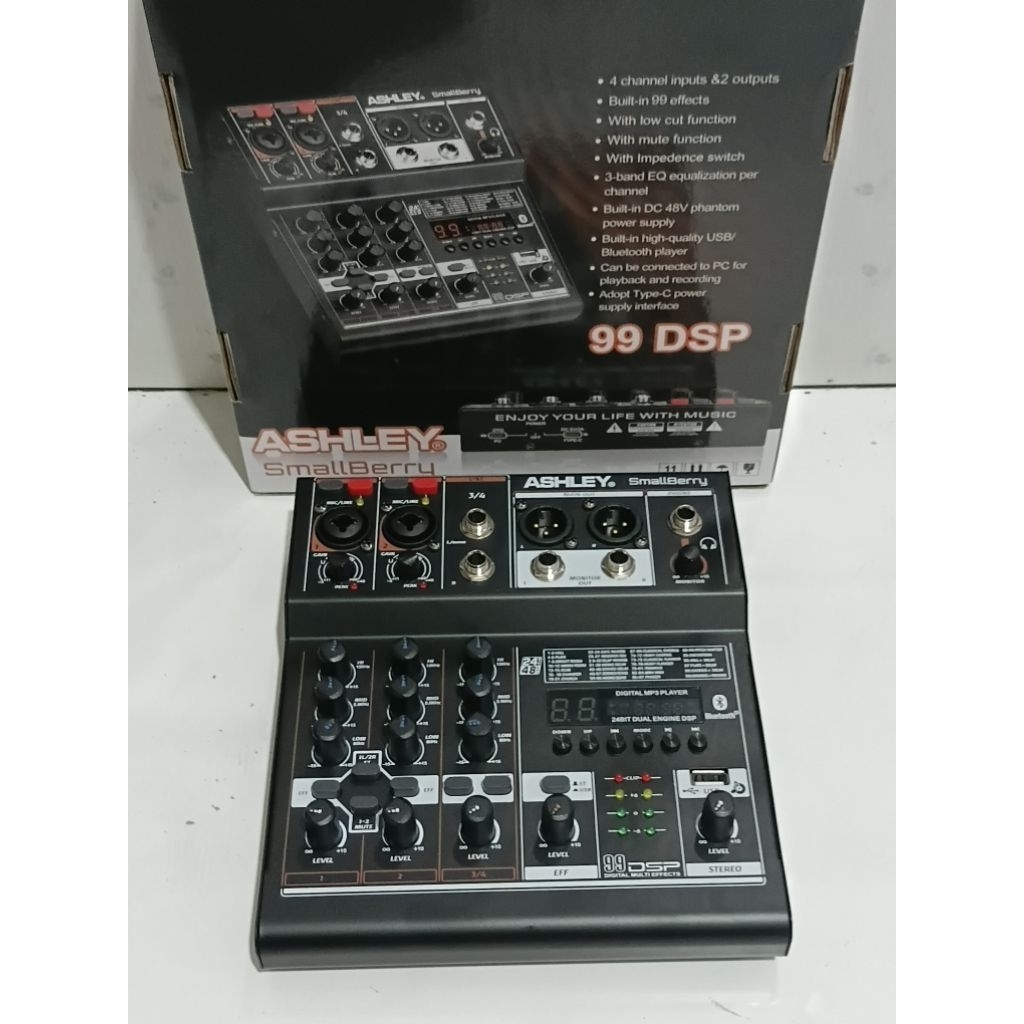 Mixer Audio Sound System 4 channel Ashley Small berry