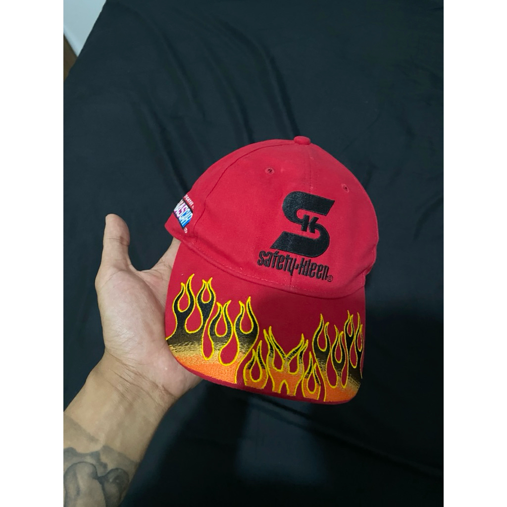 Topi NASCAR Vintage Flame – Safety Kleen Racing Cap / Rare Streetwear
