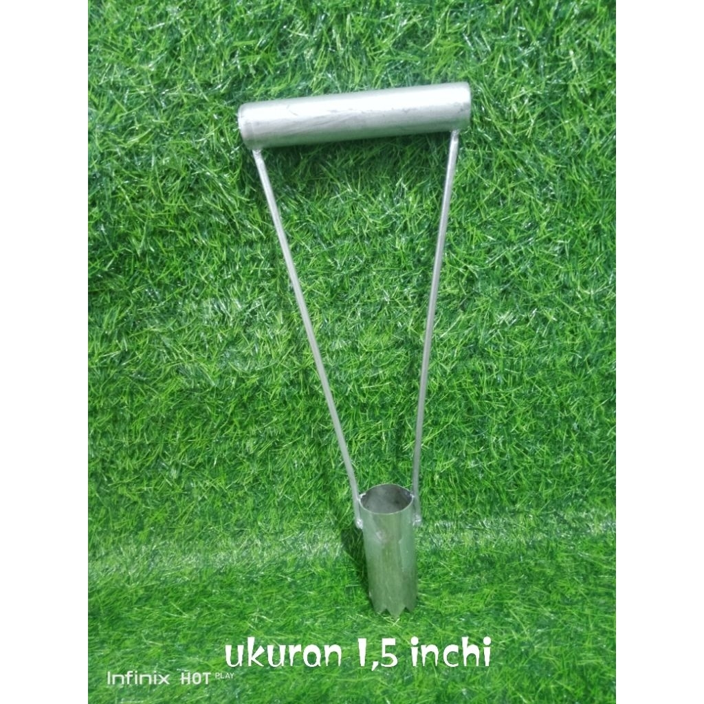 Alat Pelubang Plastik Mulsa Stainless Tahan Karat