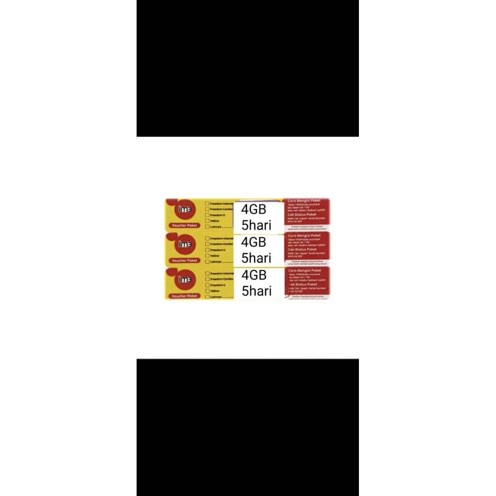 voucher Indosat freedom internet 4gb 5hari