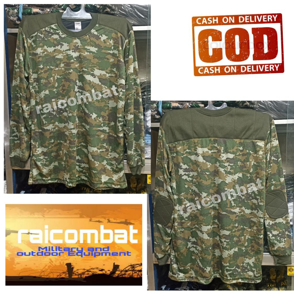 KAOS LORENG TANGAN PANJANG LORENG SAGE GREEN TERBARU