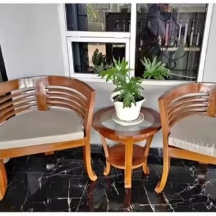 kursi teras cantik mangkok jati, kursi teras minimalis modern