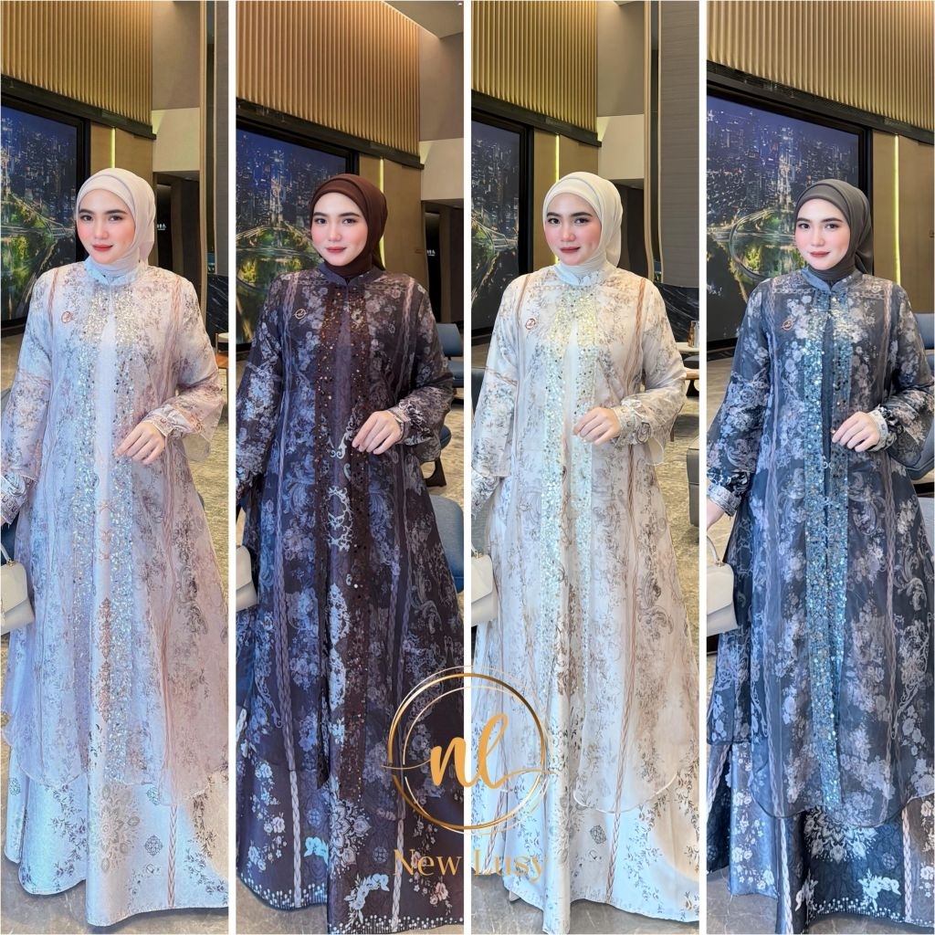 Vineta dres  by new lusy gamis terbaru cod new lusy gamis viral berukat
