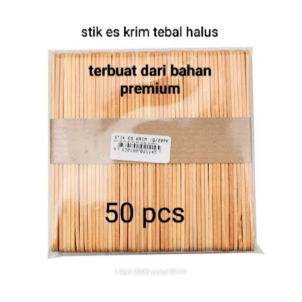 stik es krim premium tebal halus isi 50 pcs