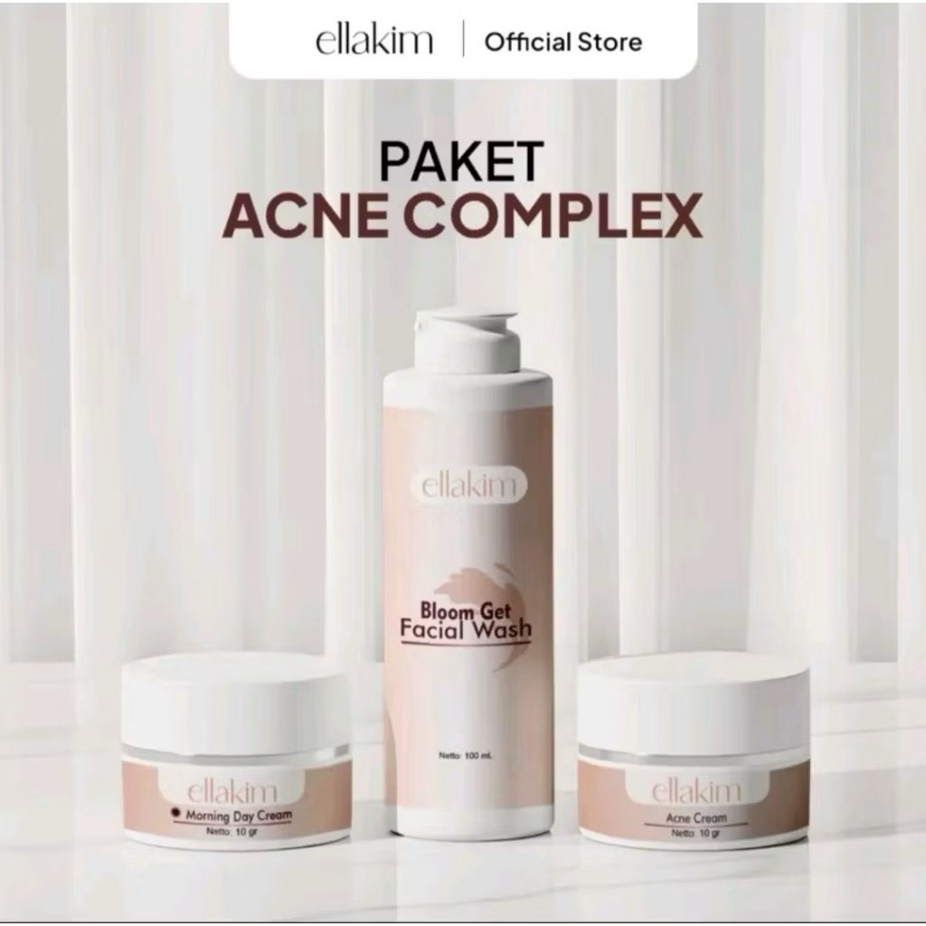 Ellakim Skincare Paket Wajah BPOM Mencerahkan Wajah Whitening Complex Ellakim Skincare BPOM MENCERAH