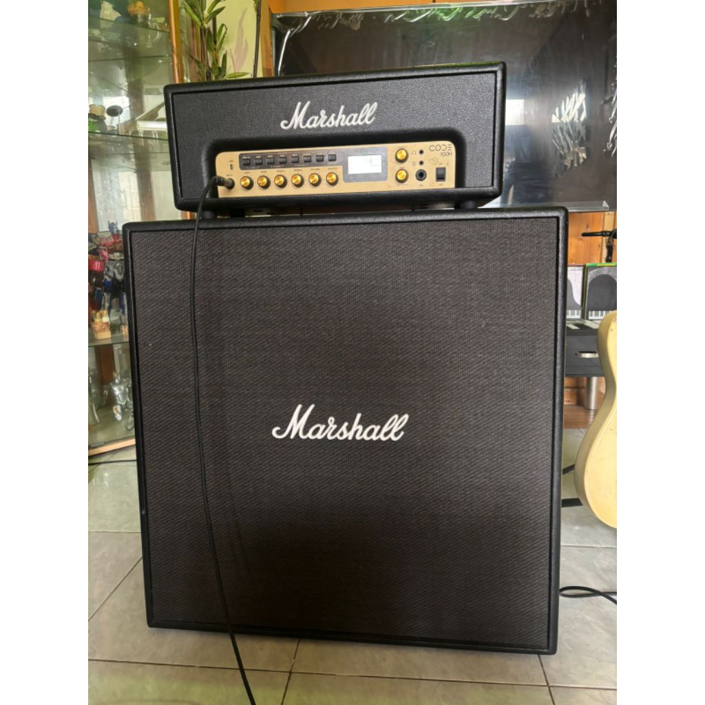 Ampli marshal cod 100h plus kabinet marshall