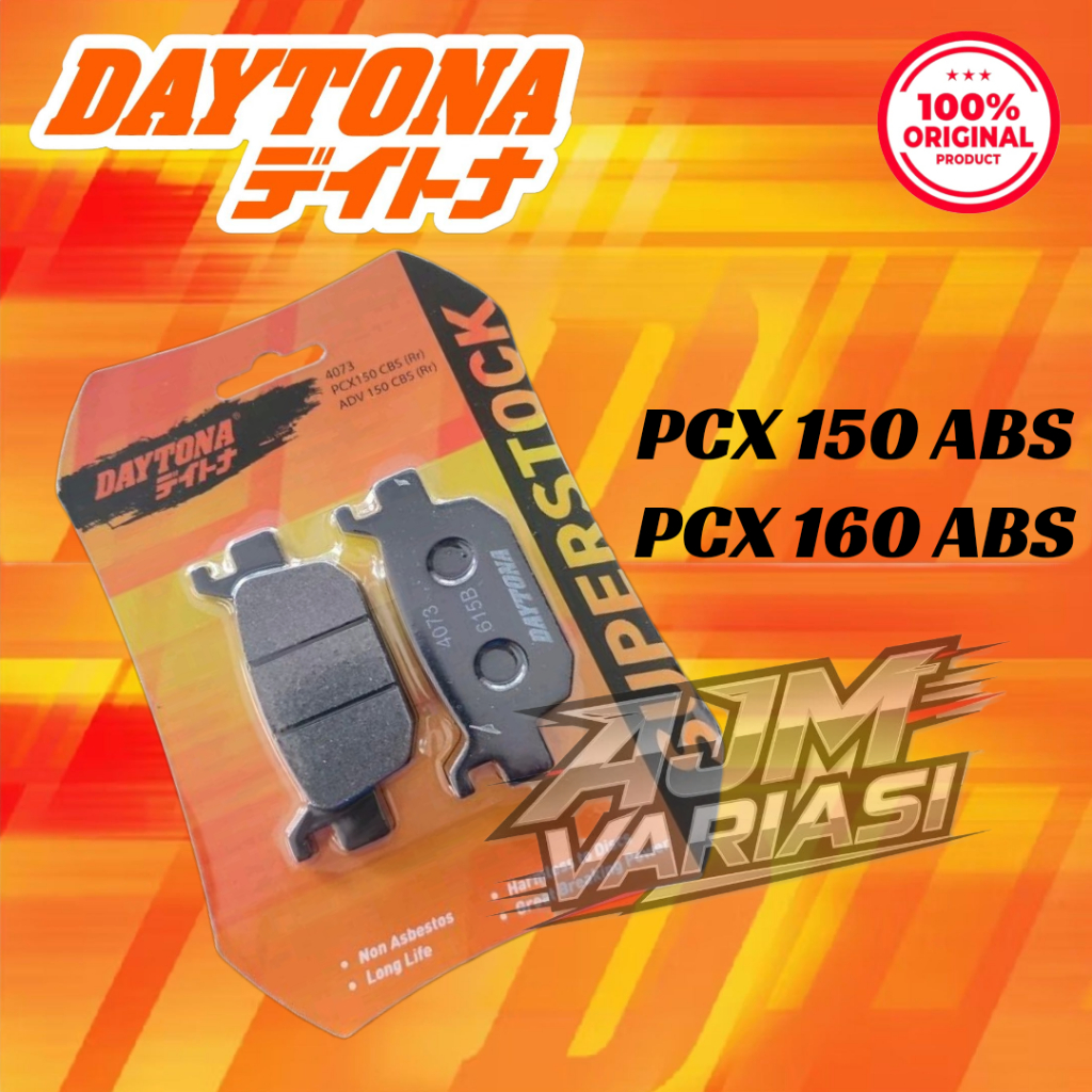 Kampas Rem Belakang DAYTONA PCX 150 ABS, PCX 160 ABS
