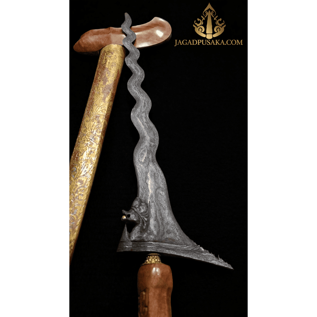 Keris Luk Motif Naga Sasra Klasik – Kerajinan Tradisional Jawa Koleksi