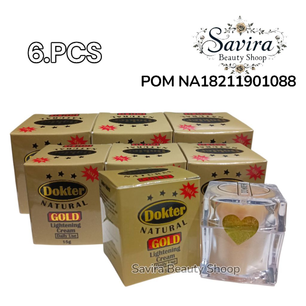 6PCS | Cream DR Gold Cv Herlina Indah BPOM - Cream siang malam Original