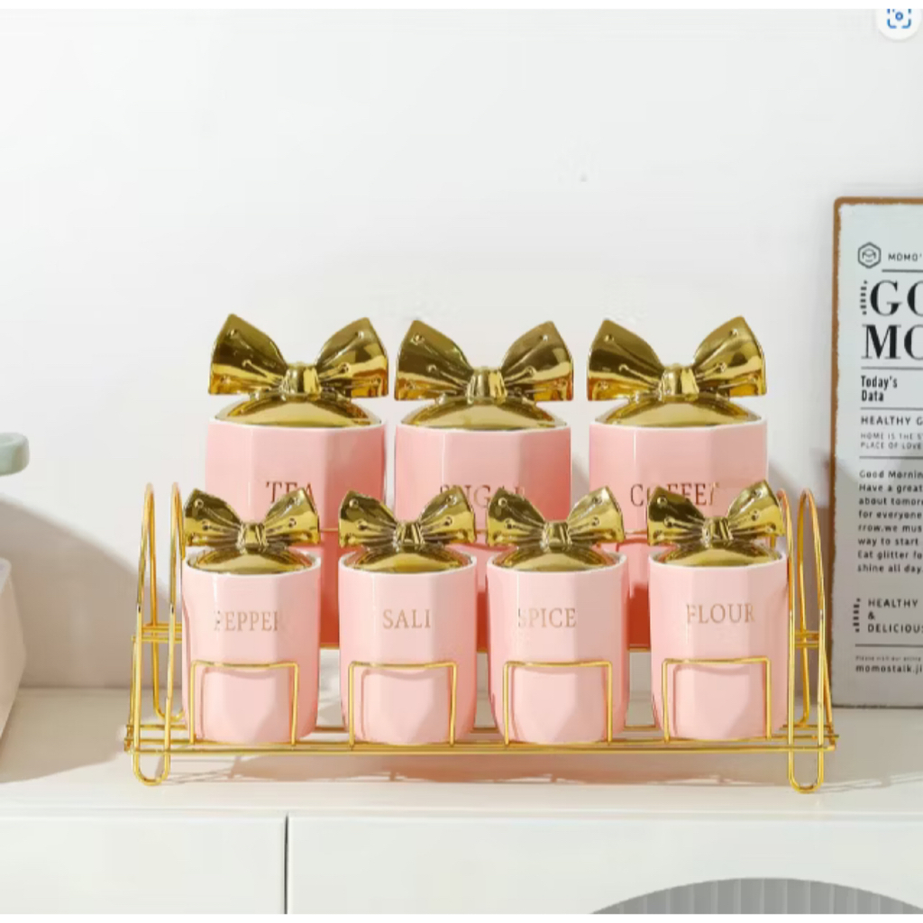 Latvia Tempat Bumbu Keramik Set Wadah Bumbu Keramik Set Tempat Bumbu Keramik Marble