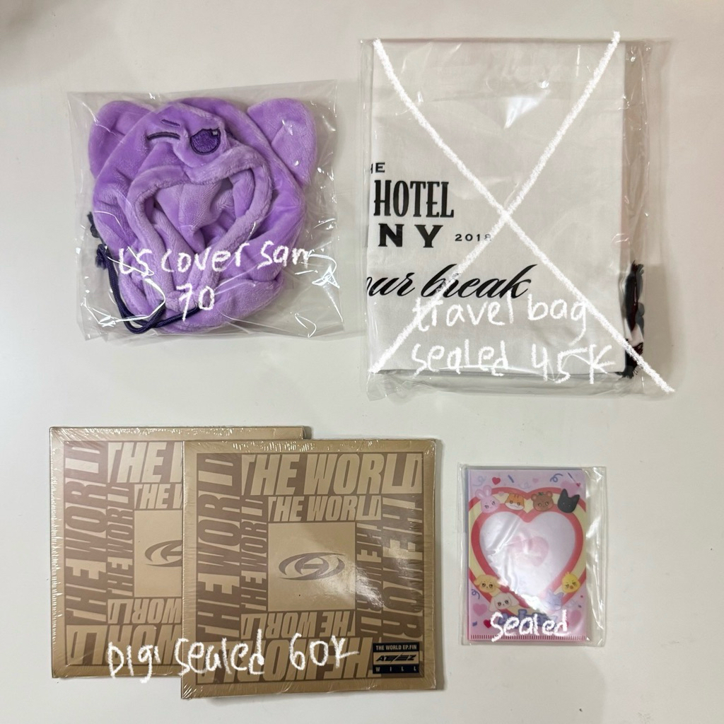 [Ready Stock] Digipack Ateez The World EP Fin Will New Sealed Lightstick Cover San LS