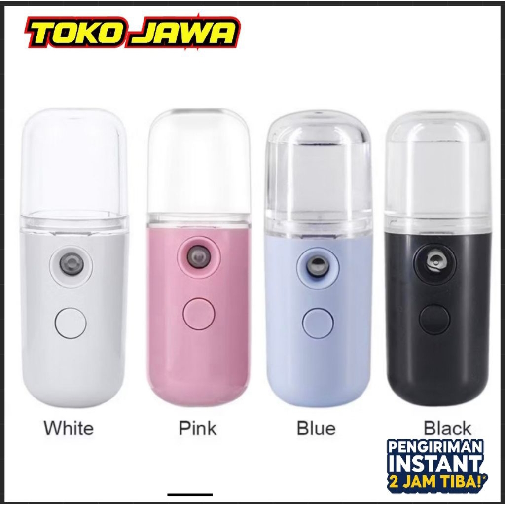 Nano Spray Mist Portable 30ml - Humidifier & Nebulizer Wajah Mini USB Rechargeable
