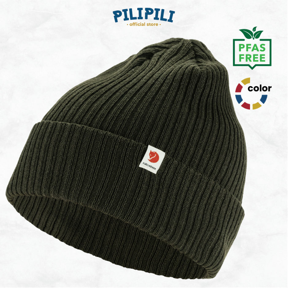Fjallraven Rib Hat - Original Beanie Topi Rajut Outdoor