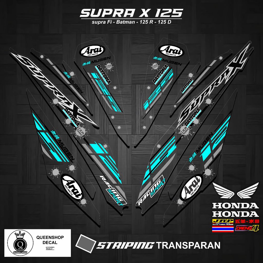 STRIPING TRANSPAN SUPRA X 125 FI MOTIF 018 / SUPRA X 125 FI / BATMAN / VARIASI-STRIPING HONDA SUPRA 