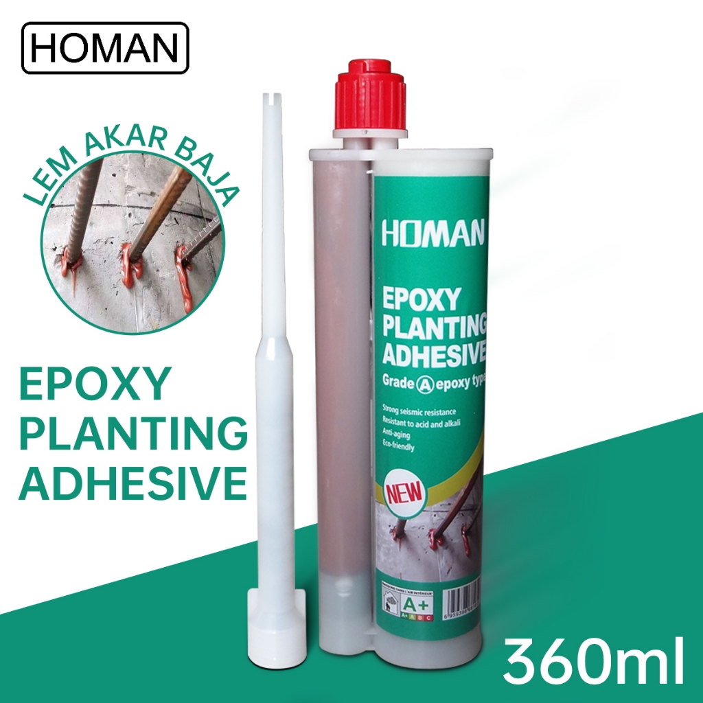 HOMAN Lem beton Lem beton dinding jangkar kimia Lem akar baja 360ml