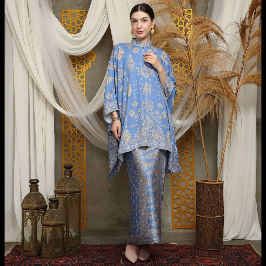 Kebaya Biru | Kebaya Premium | Kebaya Wisuda | Kebaya Jumbo | One Set Kebaya | Baju Kurung | Songket