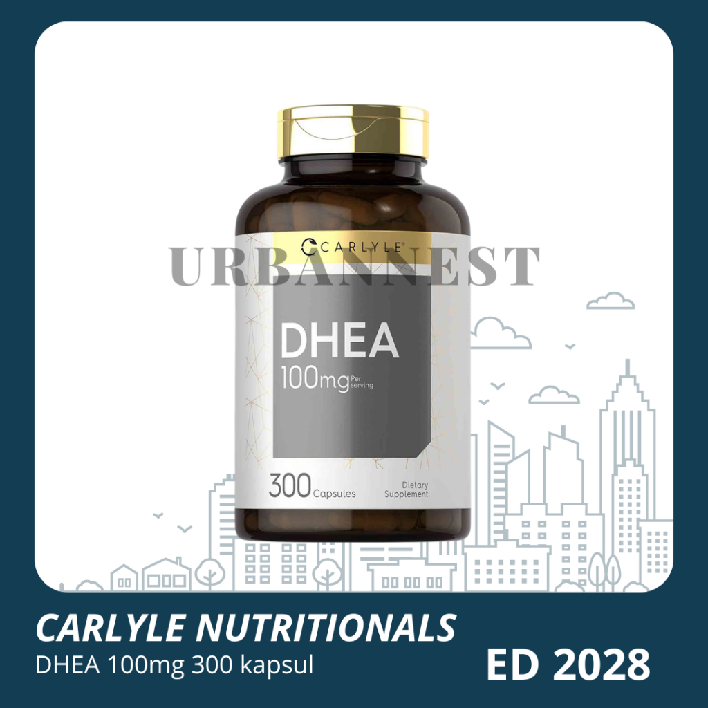 Carlyle DHEA 100 mg 300 kapsul penstabil hormon Dehydroepiandrosterone improve skin obesitas cegah d