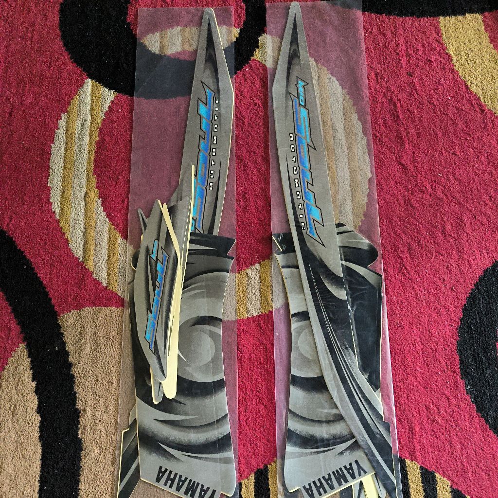 Striping/Lis Body Yamaha Mio Soul 2007 Silver – Stiker Body Mio Soul 1 Set Lengkap