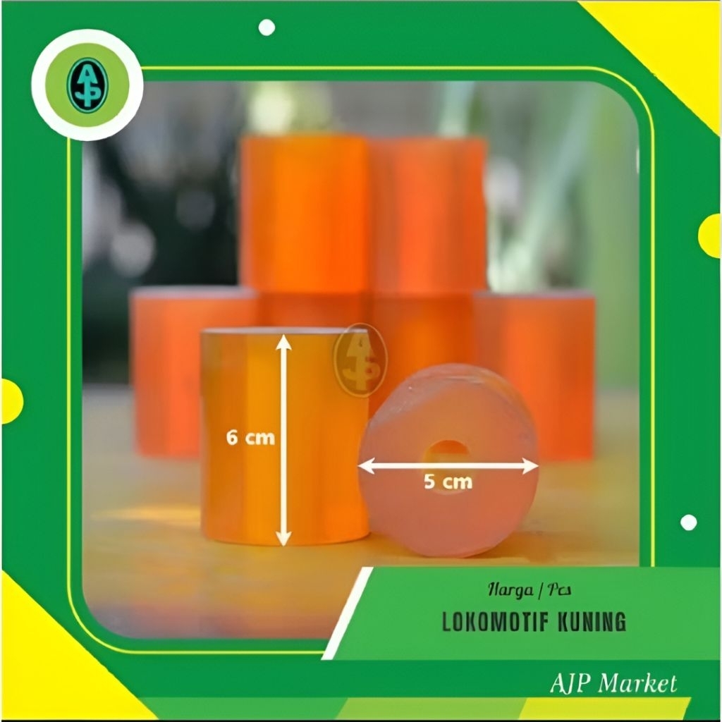 Karet Lokomotif Odong Odong Karet Roda Odong Odong Bahan Karet PU Tebal Berkualitas