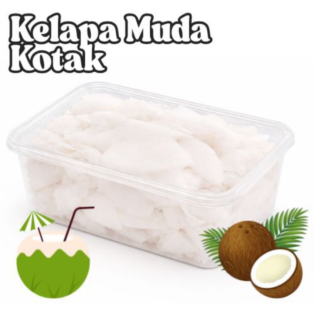 Kelapa Muda Box Frozen 250 gram/Kelapa Muda Kotak Beku Jamin Muda