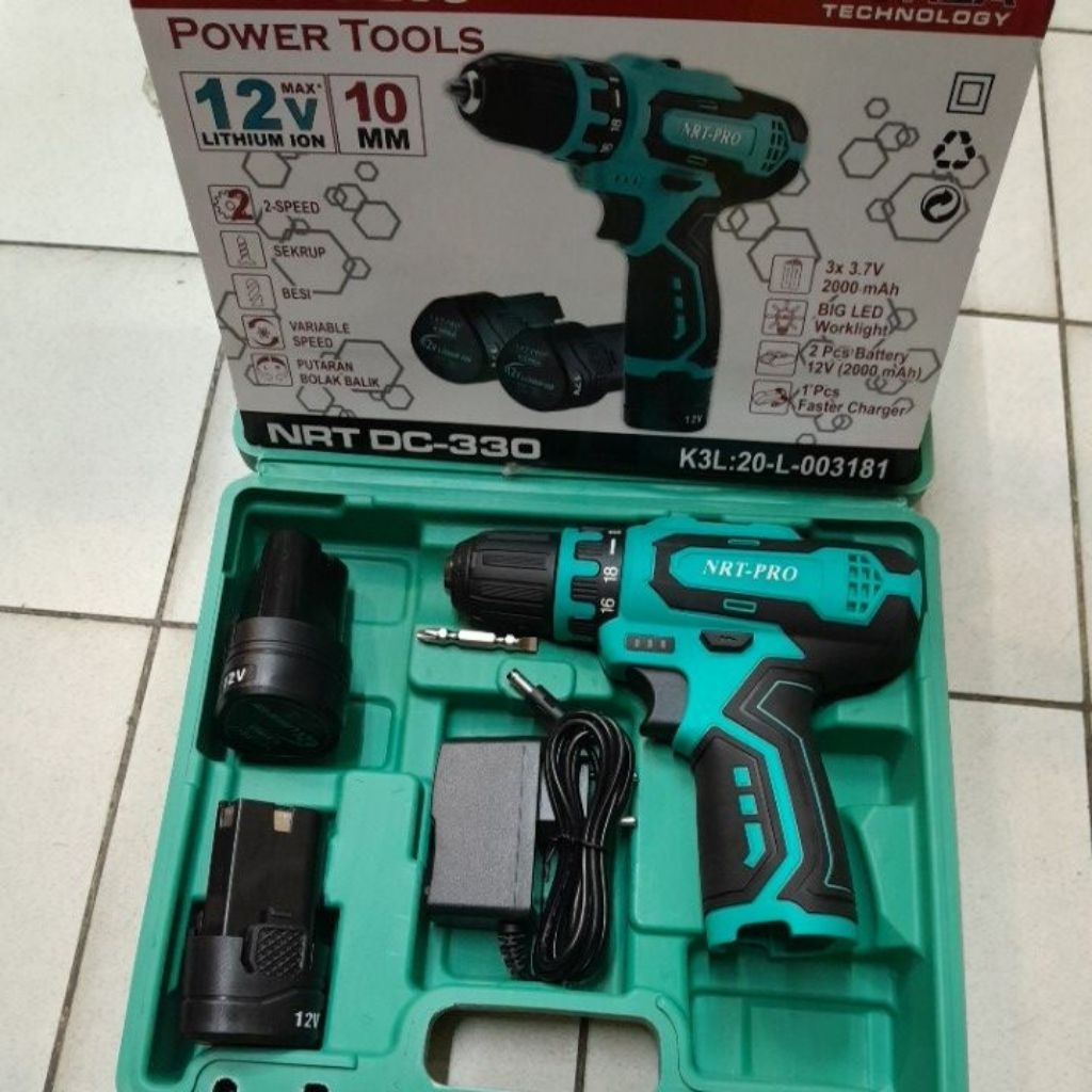 NRT PRO DC 330 BOR 2 BATERAI 12VOLT