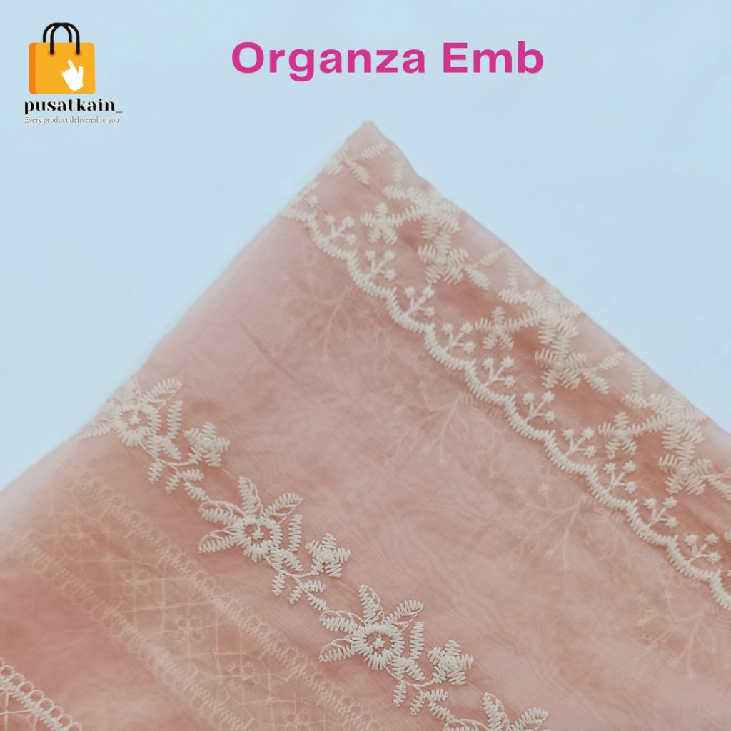 Organza Emb / Kain Motif / Organza Motif / Kain Organza
