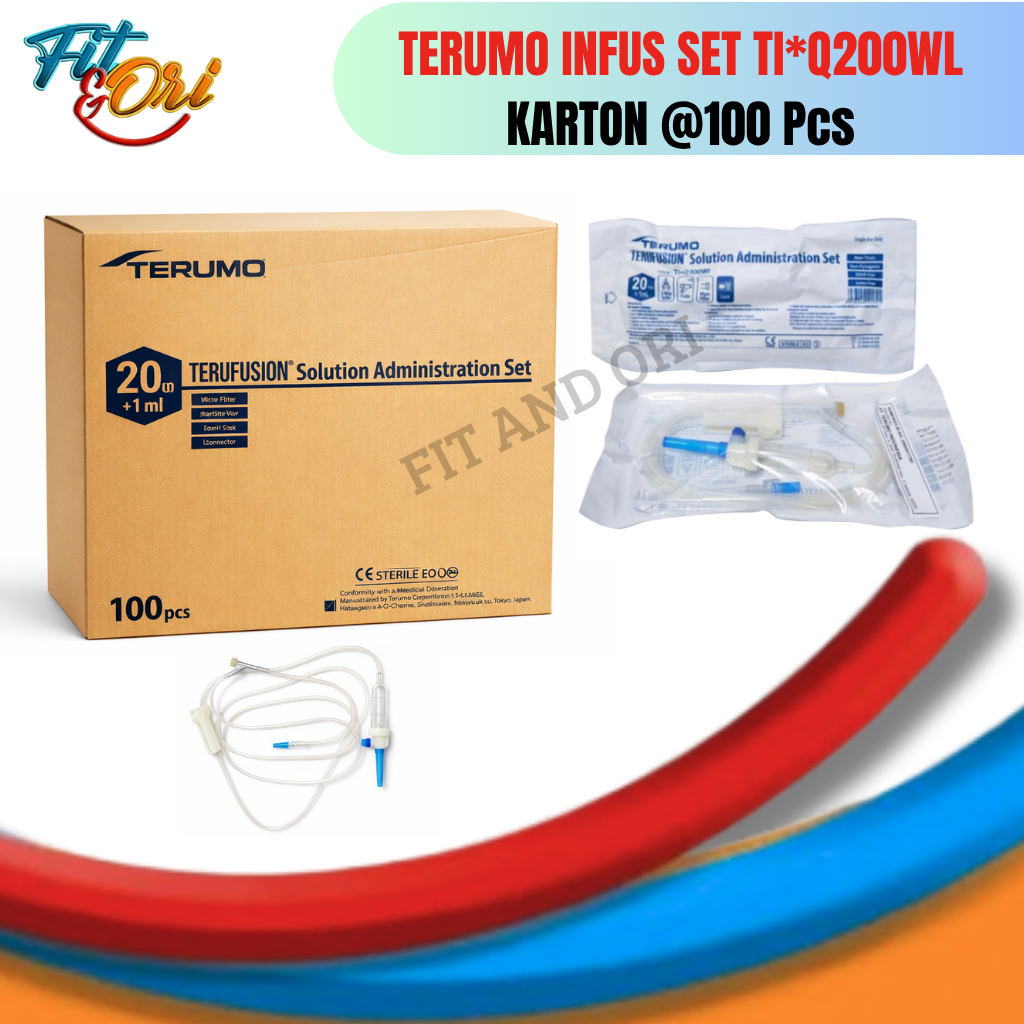 [ KARTON ISI 100PCS ] Infus Set Terumo TI*Q200WL Selang Infus Terumo Infus set Terumo Dewasa Infuset