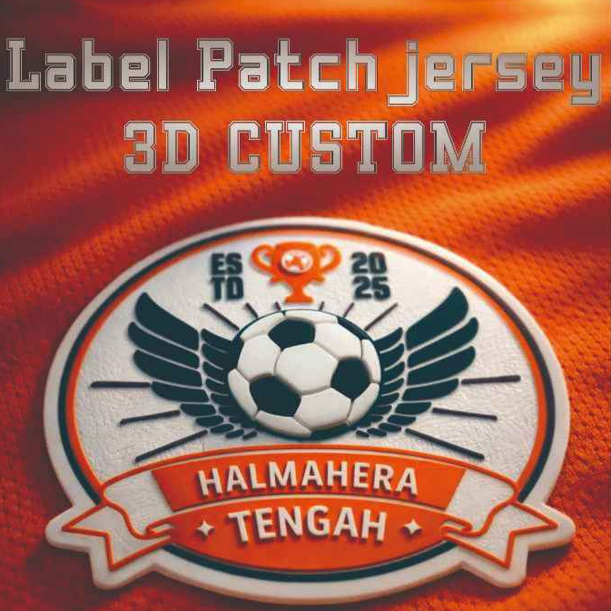 Patch Jersey Custom 3D Rubber TPU Silikon Standar 7cm 8-9cm Bentuk 2D 3D suply Jakarta baha rubber b