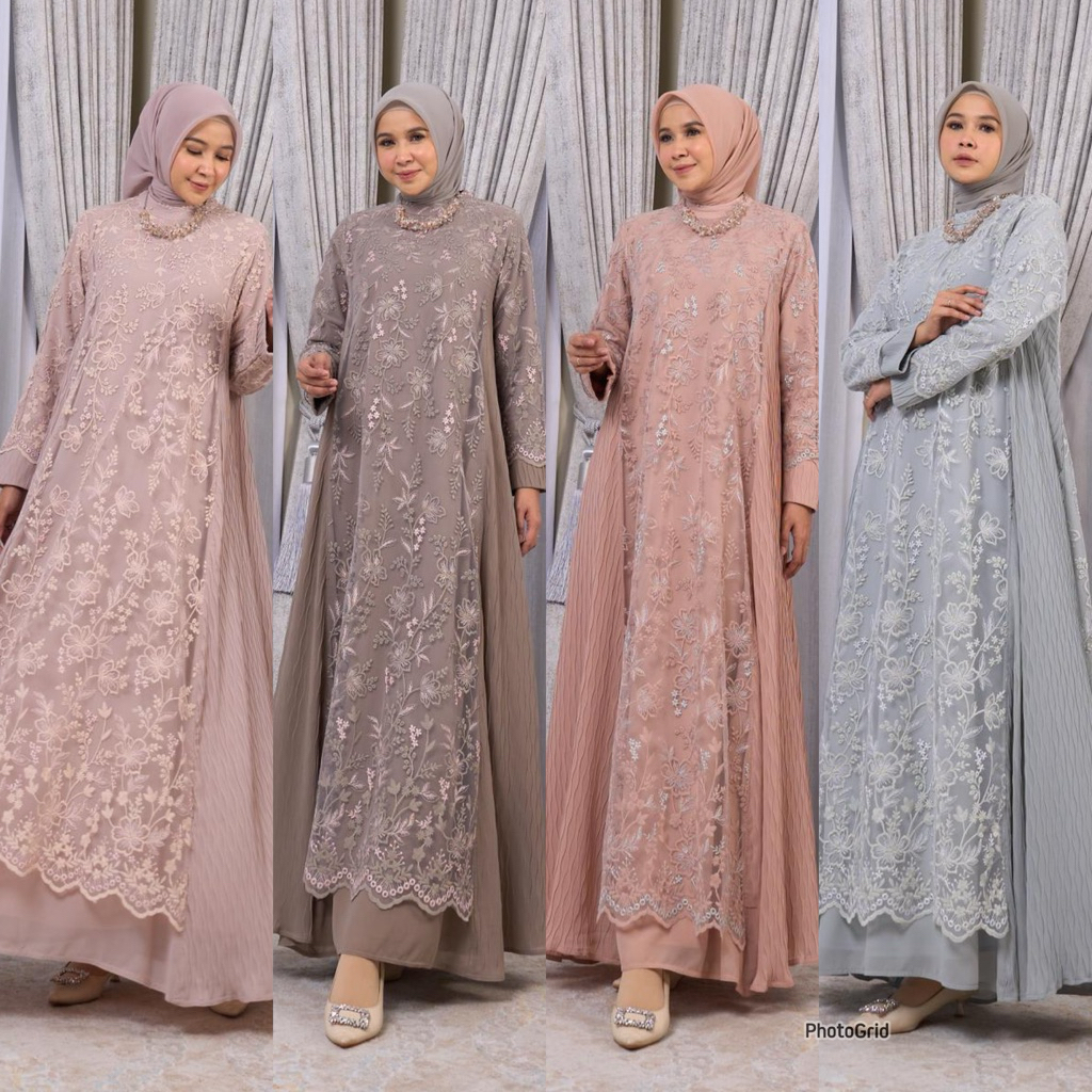 MILAYA DRESS GAMIS PREMIUM BY MAREVI SIZE STD JUMBO