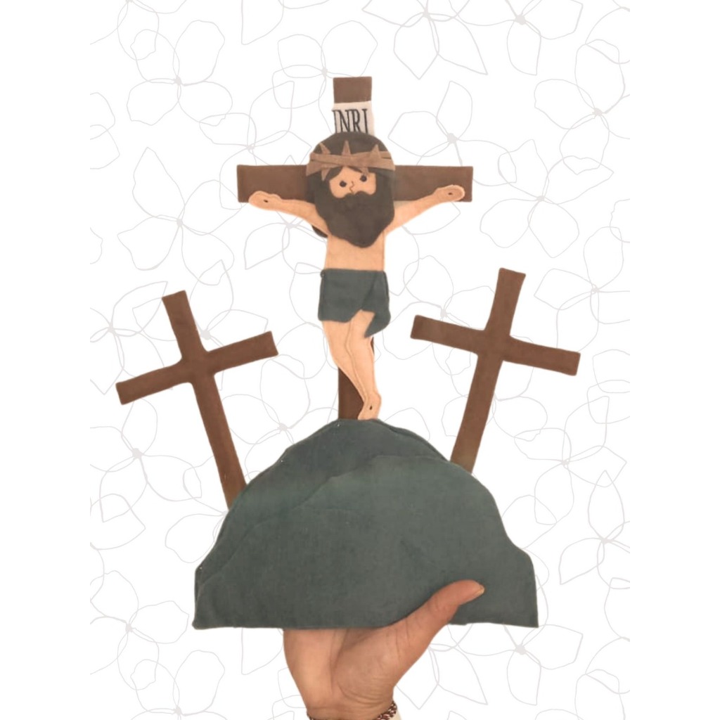 Boneka Jari Flanel Kematian Yesus