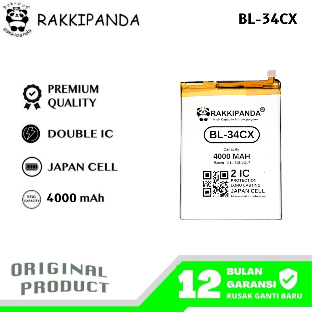 RakkiPanda - BL-34CX Infinix Smart 3 Plus X627 Batre Batrai Baterai