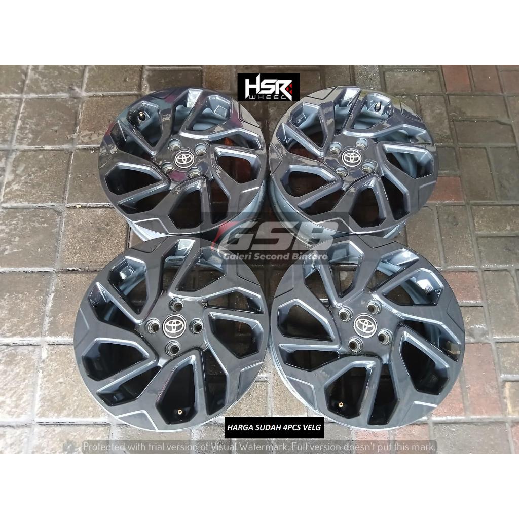 Ready stok Velg original/oem mobil SUZUKI FRONX R16X6 4X100ET40 GREY GLOSY (TUTUP DOP TOYOTA) pnp ke