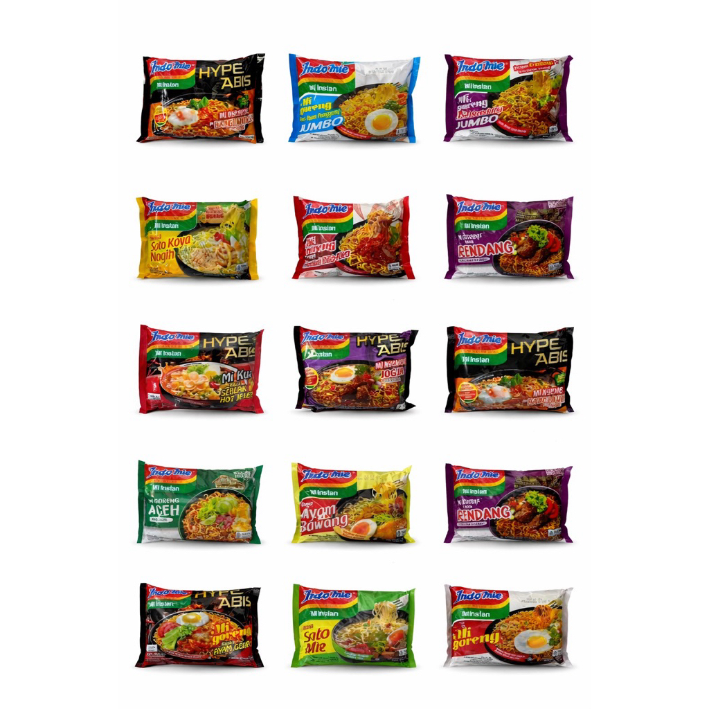 Mie Instan Indomie All Varian