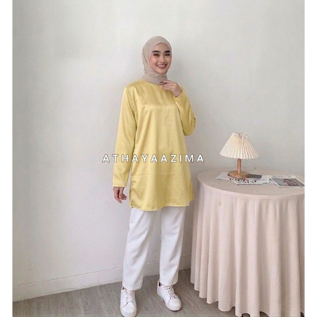 Inner Tunik Satin/Dalaman Tunik Satin