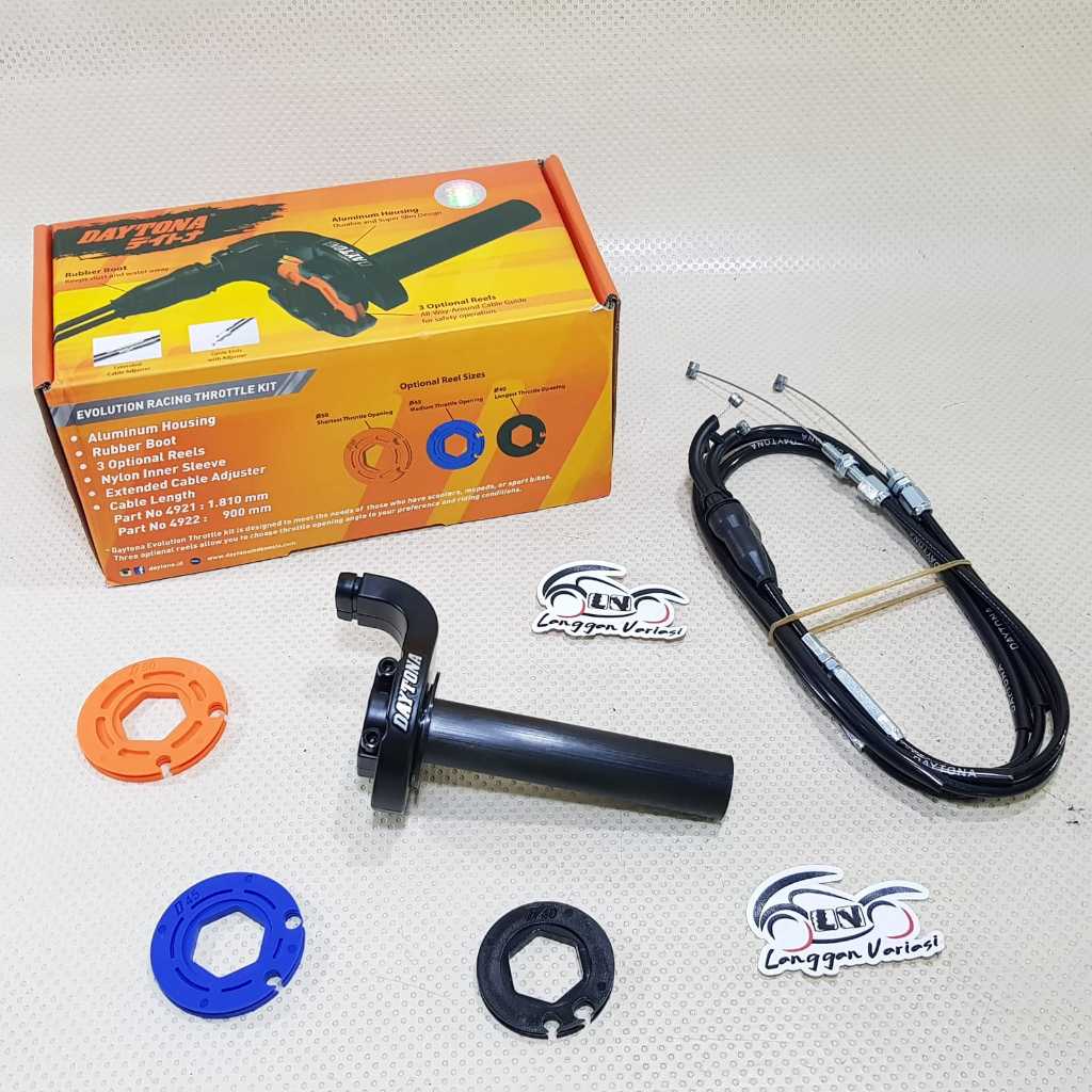 Gas Spontan Daytona Racing Evolution 2 Kabel Panjang 0.9 / 1.8 Meter 4921 / 4922