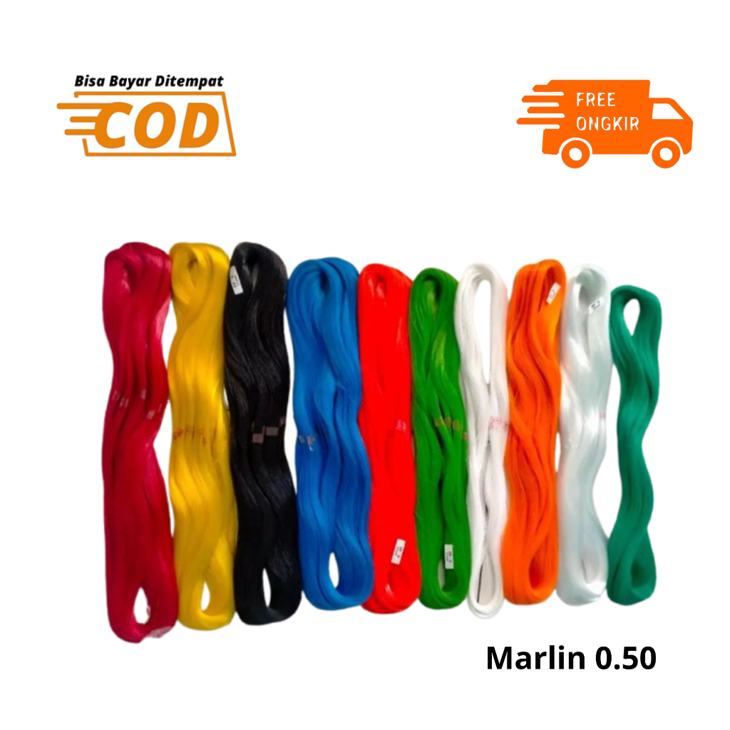 NEWBENANG/ KENUR/ SENAR LAYANGAN MARLIN 0.50 / Kenur Layangan Marlin 0.40 - Warna Beragam, Tahan Lam