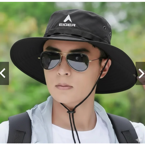 Topi Gunung Rimba Tali Hiking Hutan Camping Hat Tali